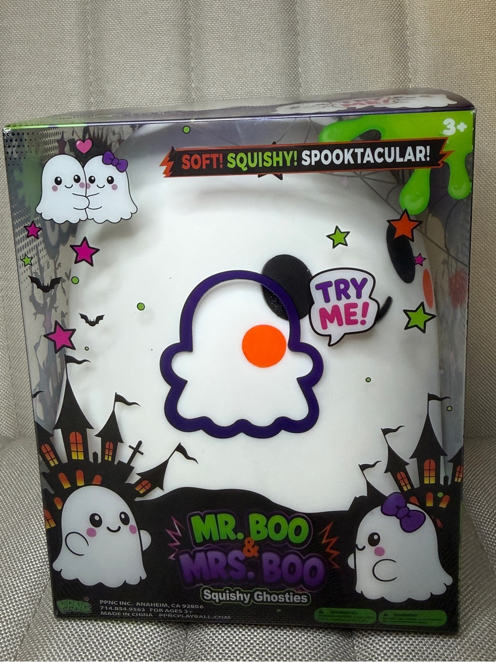 PPNC Mr. Boo White Squishy Ghostie
